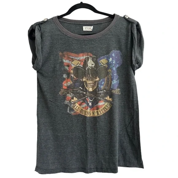 RARE Spell & The Gypsy Vintage Early All Horns And Rattles Tee - Picture 4 of 9